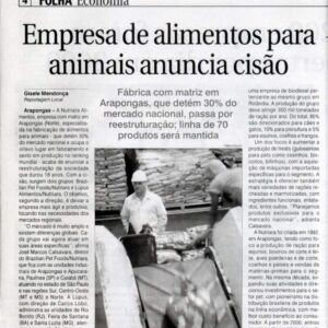 Clipping Folha De Londrina — Assessoria de Imprensa  Brazilian Pet Foods — Inove Comunicação Integrada Londrina