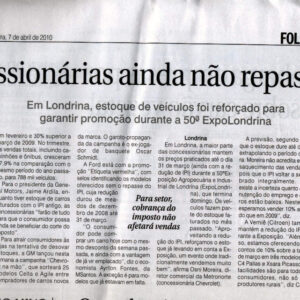 FOLHA IPI — Honda Caiuás — Inove Comunicação Integrada Londrina
