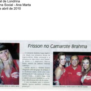 Pag JL Ana Marta 06 04 — Assessoria de Imprensa Brahma — Inove Comunicação Integrada Londrina