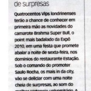Pag JL Ana Marta 16 03 — Assessoria de Imprensa Brahma — Inove Comunicação Integrada Londrina