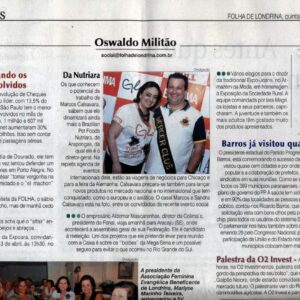 Folha Londrina — Assessoria de Imprensa  Brazilian Pet Foods — Inove Comunicação Integrada Londrina