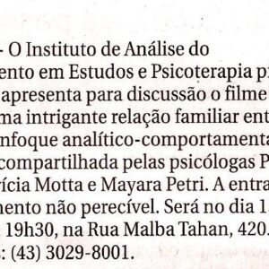 Folha 12092015 Cine — Assessoria de Imprensa IACEP — Inove Comunicação Integrada Londrina