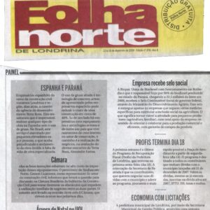 Folha Norte Londrina 12 12 2009 — Biopar — Inove Comunicação Integrada Londrina